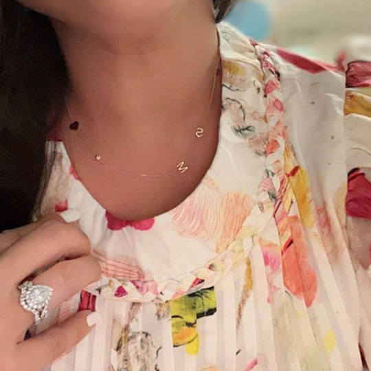 From Lovebirds to Love Letters: Sabrina's Personalized Necklace