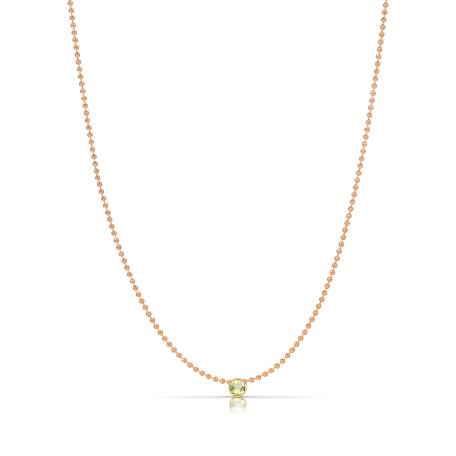 Single Birthstone Layering Necklace - Rose Gold