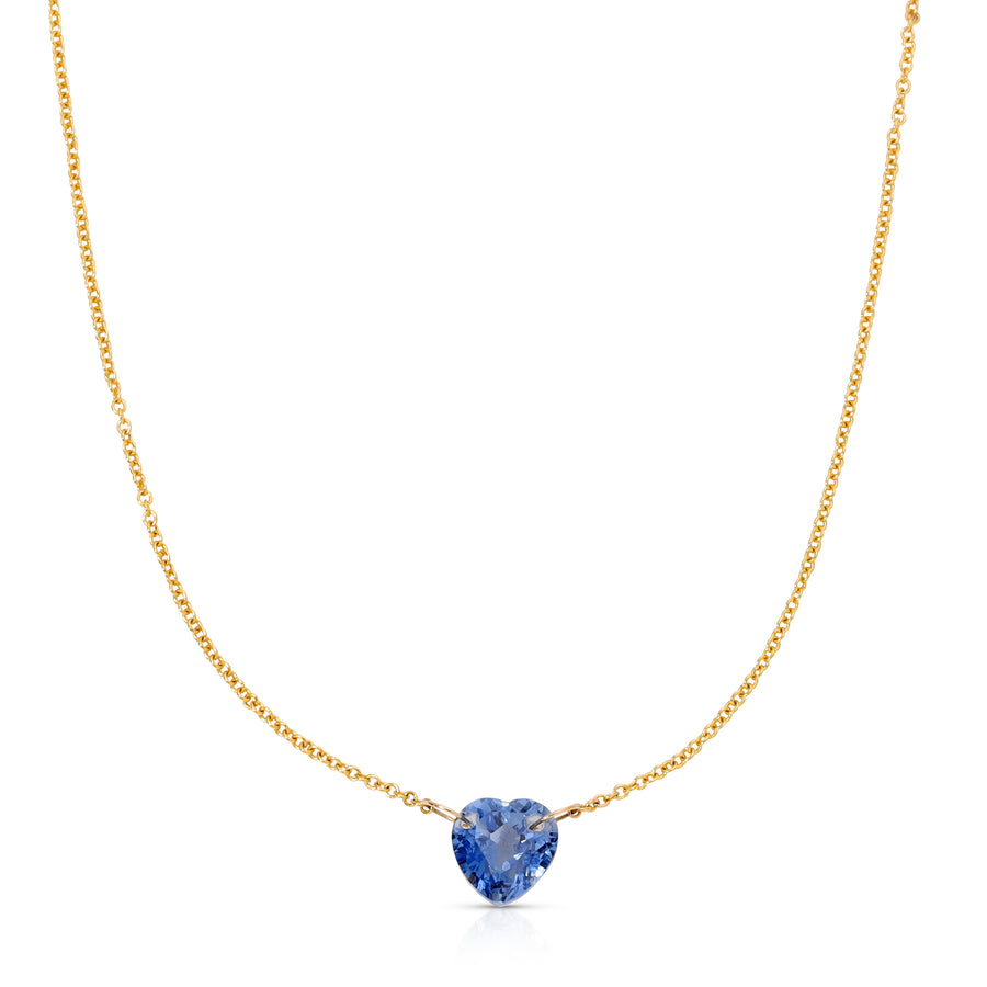 The Sweetheart Necklace - Blue Sapphire